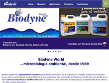 Tablet Screenshot of biodyne-bogota.com